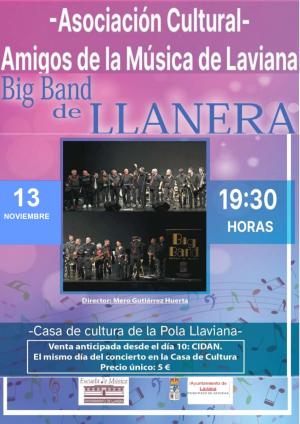 El Tapin - La Big Band de Llanera actuará en Pola de Laviana y en Nava este mes de noviembre