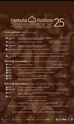 El Tapin - El Certamen de la Castaña Valduna cumple 25 años con una programación especial y la venta de más de 600 kilos de la castaña originaria de Las Regueras