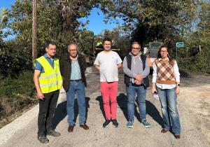El Tapin - Recta final de las obras de saneamiento en La Cuesta, Pumares y La Belga Baja, en la parroquia de Argüelles