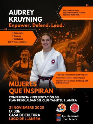 El Tapin - La deportista, Audrey Kruyning, ofrecerá una conferencia el 21 de noviembre, en la Casa de Cultura de Lugo de Llanera