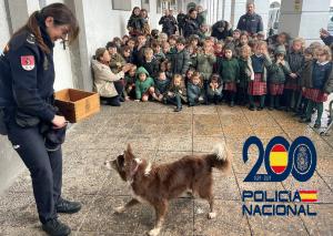 El Tapin - Los escolares del Colegio Los Robles conocen de cerca el trabajo de la Policía Nacional