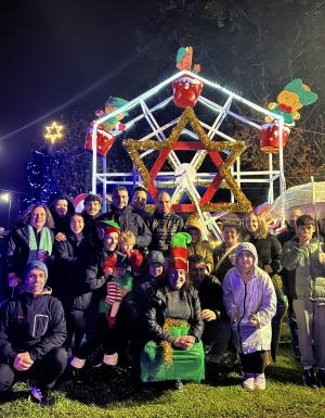 Pañeda y Pola de Siero encendieron la Navidad