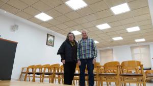 El Tapin - Siero mejora la iluminación del Centro Social de Santa Marta, en Carbayín Bajo