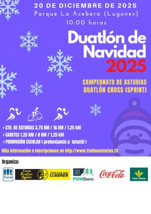 El Tapin - El club Triatlón Lugones organiza el Duatlón de Navidad el 20 de diciembre en La Cebera