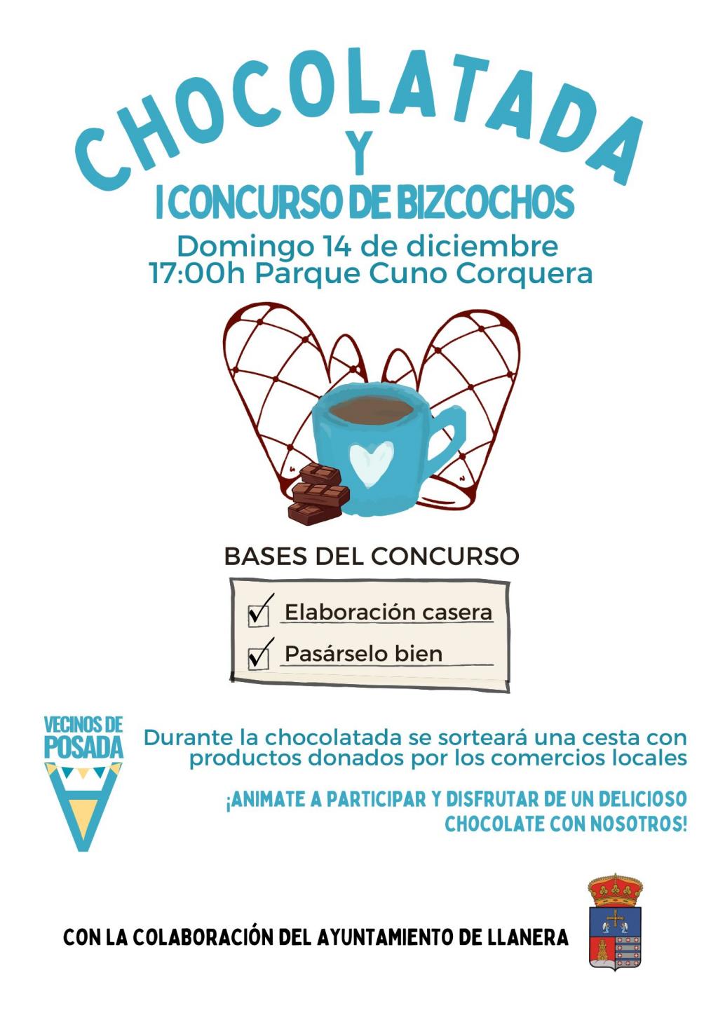 La Asociación Vecinos de Posada de Llanera organiza un concurso de bizcochos el domingo 14 de diciembre, en el Parque Cuno Corquera