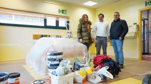 El Tapin - Siero aprovecha las navidades para realizar labores de pintura en la escuela infantil La Manzana, en Lugones