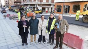 El Tapin - Últimos remates de las obras de renovación de un tramo de la Avenida de Oviedo de El Berrón