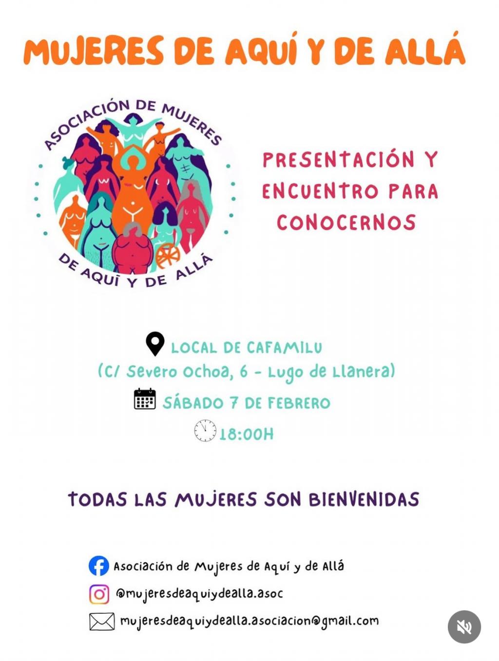 Nace en Llanera la Asociación de Mujeres de Aquí y de Allá con un acto de presentación abierto al público