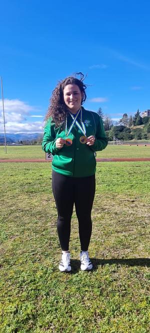 El Tapin - Jimena Álvarez, campeona de Asturias sub23 y tercera absoluta en lanzamiento de martillo