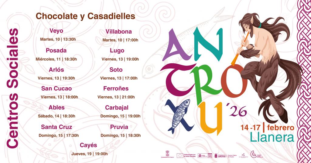 Mañana comienzan las celebraciones de Antroxu en los centros sociales de Llanera
