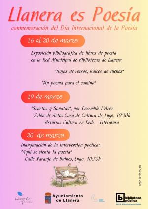 El Tapin - Llanera celebrará el Día Mundial de la Poesía con un programa especial, desde el lunes 16 al 20 de marzo