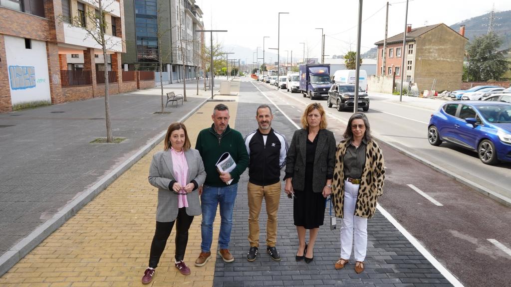 Finalizan los trabajos de sustitución de pavimentos en varias calles de la zona sur de Lugones