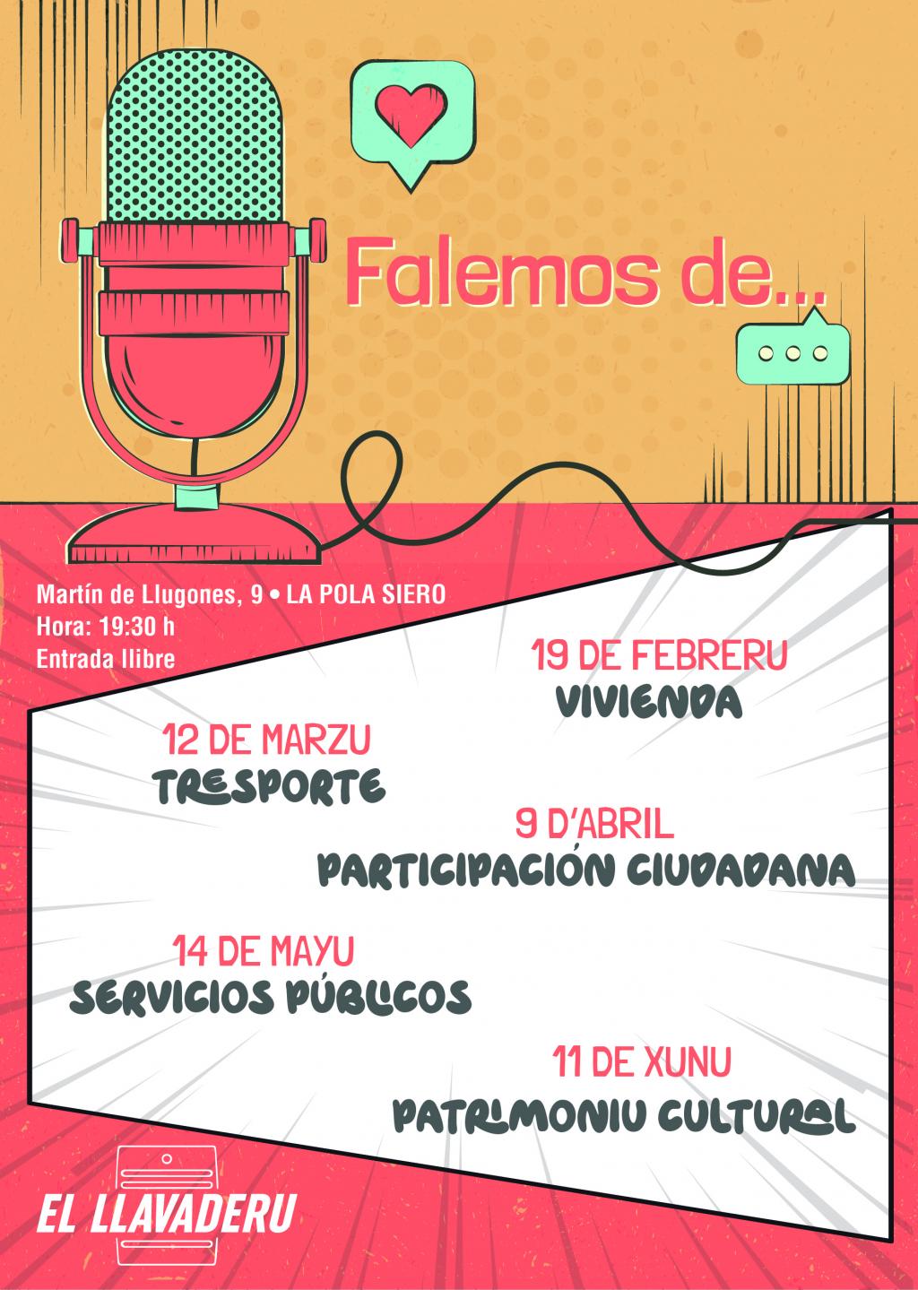 La Participación Ciudadana a debate en el marco de las jornadas “Falemos de…”, organizadas por la asociación El Llavaderu 