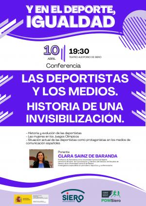 El Tapin - Pola de Siero acoge una conferencia sobre la invisibilización de las deportistas en los medios