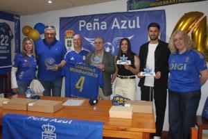 El Tapin - La Peña Azul Carbayones Inquebrantables celebra su cuarto aniversario rondando los cien socios