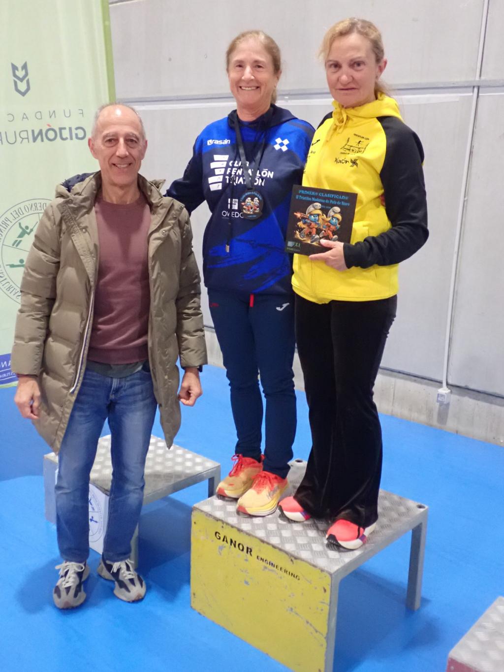 La llanerense, Noemí Moreno, se proclama campeona en Máster 60 en el II Triatlón Moderno de Siero