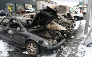 El Tapin - La Guardia Civil detiene al supuesto autor  del incendio que calcinó cinco vehículos en el Polígono de Naón-Viella 