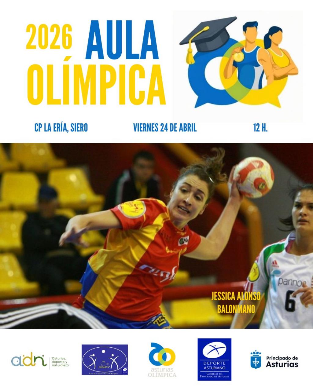 Mónica Martín Cid y Jessica Alonso protagonizarán las próximas charlas  de Aula Olímpica en Castropol y Siero