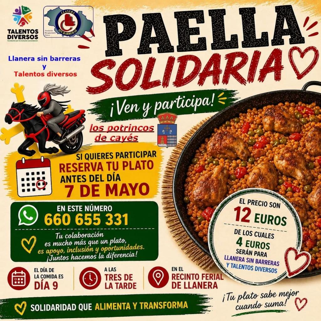 Los Potrincos de Cayés impulsan una iniciativa solidaria en apoyo de Llanera sin Barreras