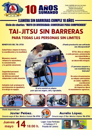 El Tai-Jitsu inclusivo protagoniza una nueva charla del ciclo “Mayo en Diversidad” organizado por Llanera sin Barreras