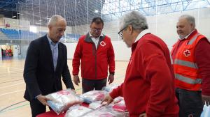 El Tapin - El nuevo polideportivo de Pola de Siero acoge un simulacro de albergue provisional ante emergencias organizado por Cruz Roja
