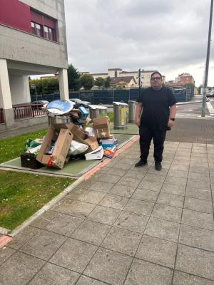 El Tapin - El PP reclama la mejora de la gestión de residuos en Siero, ante la acumulación de basura en las calles