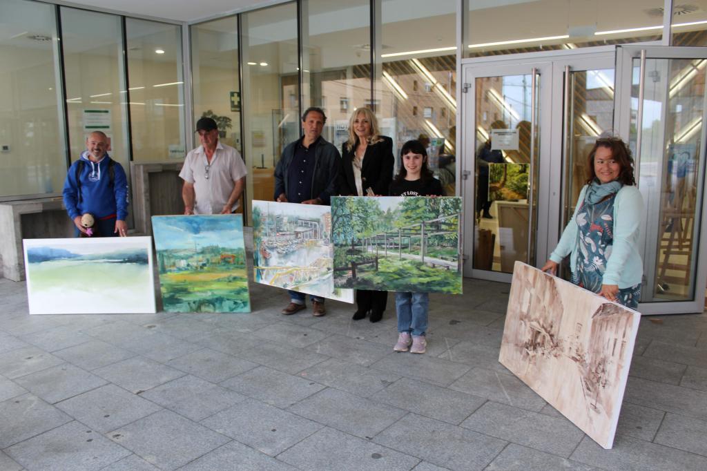 Alipio Ruano se alza con el primer premio del XII Certamen de Pintura Rápida al Aire Libre de Lugones