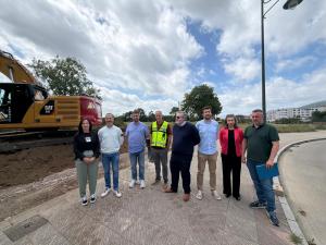 El Tapin - Iniciadas las obras del Bulevar de Lugones entre la calle Leopoldo Lugones y la Avenida del Castro