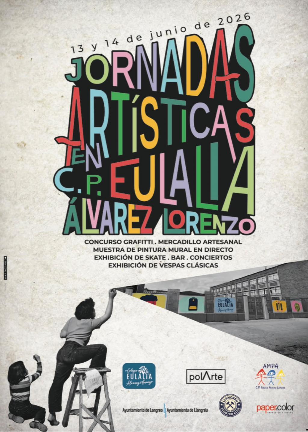 La asociación cultural PolArte participa en las I Jornadas Artísticas del CP Eulalia Álvarez Lorenzo