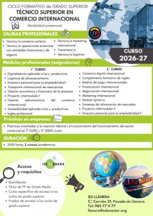 El Tapin - El IES Llanera incorporará el próximo curso el Grado Superior de Comercio Internacional