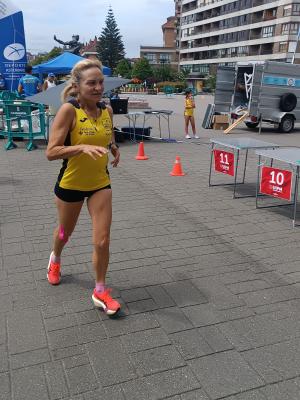 El Tapin - La llanerense, Noemí Moreno, subcampeona de Asturias en Master 60 de Laser Run en San Tirso de Abres