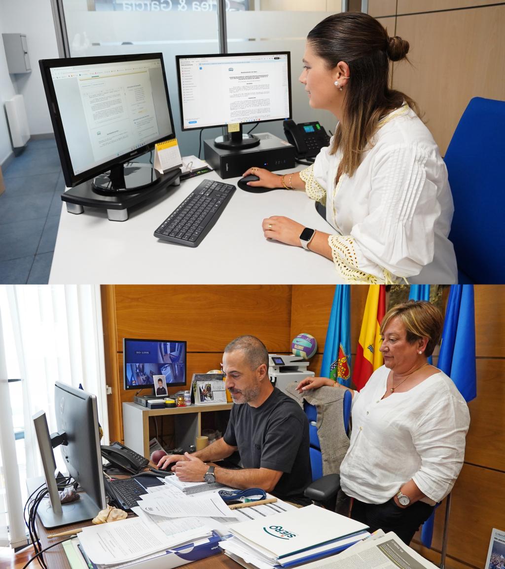El Ayuntamiento de Siero formaliza el primer convenio íntegramente mediante  firma electrónica con la Asociación Jóvenes El Berrón 