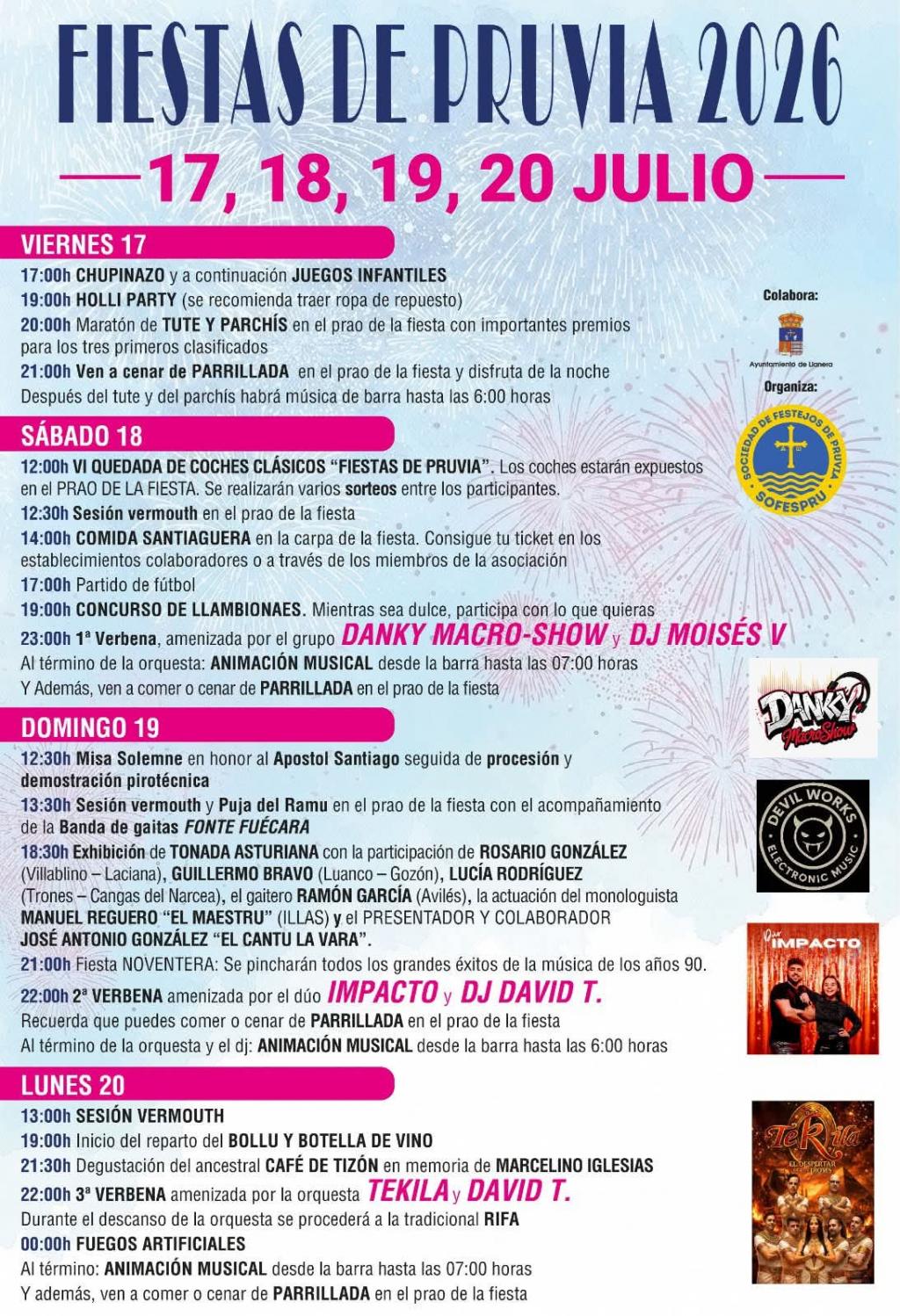Pruvia y San Cucao se preparan para celebrar sus fiestas con cuatro días de actividades populares