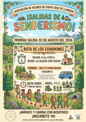 El Tapin - La Asociación de Vecinos de Santa Cruz de Llanera retoma sus rutas de verano con una caminata a los Covarones