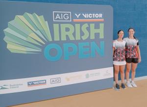 Lucía y Belén Soto alcanzan los cuartos de final del Irish Open Sub-19 de bádminton