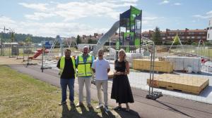 El Tapin - Avanzan las obras de ampliación del parque de la zona norte de La Fresneda