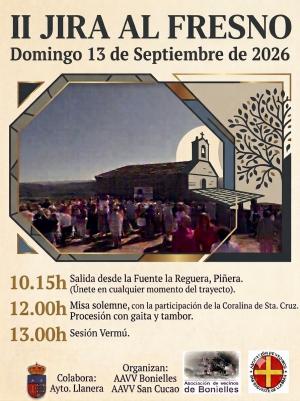 El Tapin - La II Jira al Fresno se celebra se celebrará el 13 de septiembre