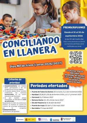 El Tapin -  El Ayuntamiento de Llanera abre mañana el plazo de preinscripción para los campamentos de conciliación ofertados para el curso escolar 2026/2027
