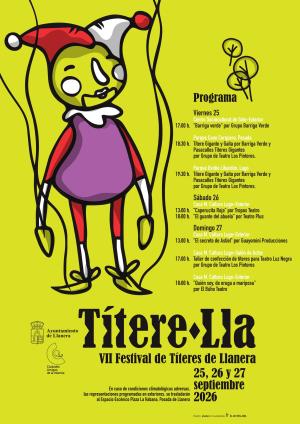 Llanera celebra del 25 al 27 de septiembre la séptima edición del Festival de Títeres Titere-Lla