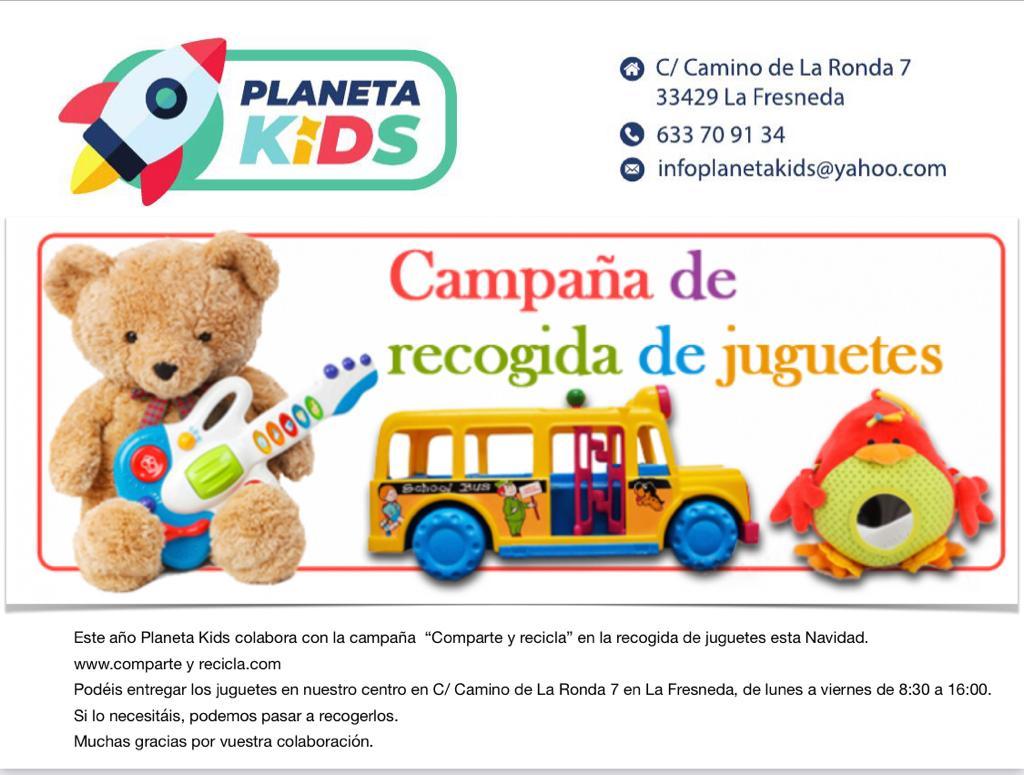 El Tapin - El Centro Infantil Planeta Kids de La Fresneda colabora con la campaña “Comparte y Recicla” en la recogida de juguetes para esta Navidad