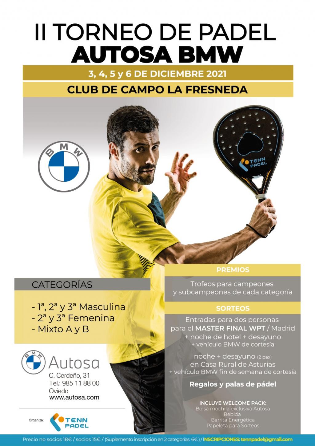 El Tapin - II Torneo Autosa de pádel en las instalaciones del Club de La Fresneda del 3 al 6 de diciembre
