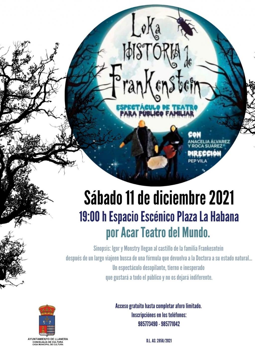 El Tapin -  El espacio escénico de la Plaza de La Habana acoge la obra "La Loka historia de Frankestein" el 11 de diciembre