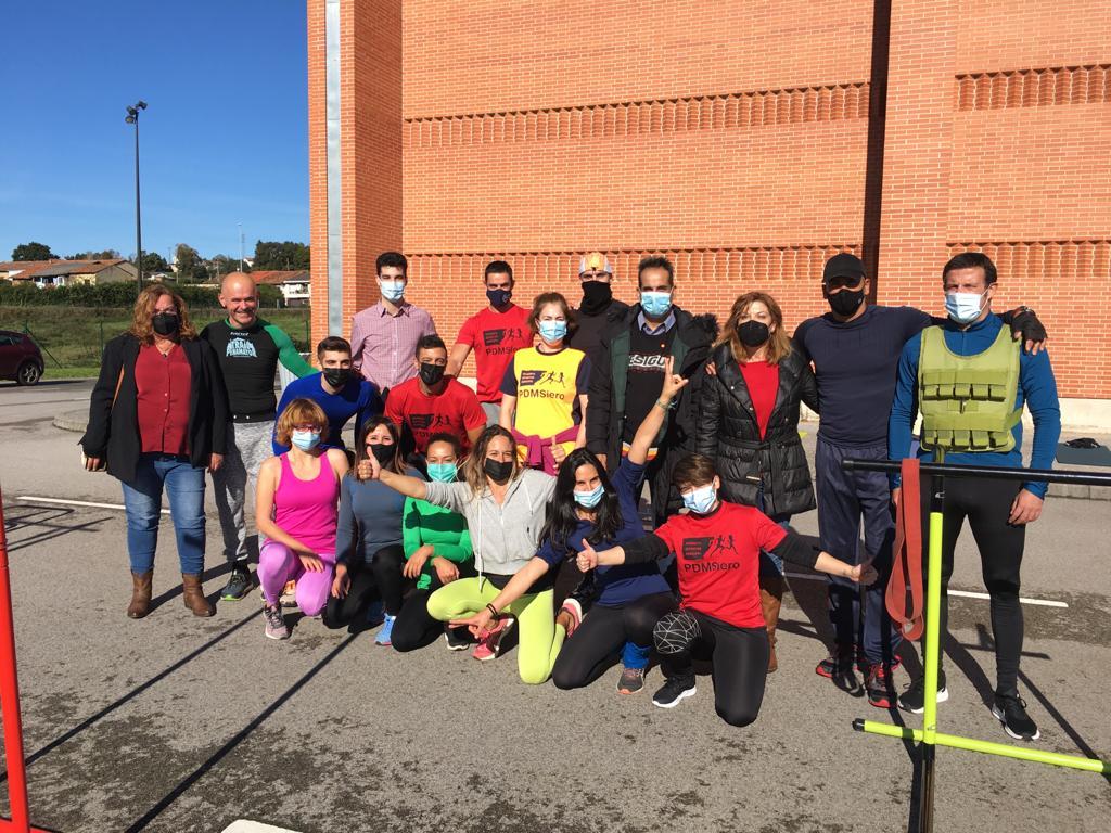 El Tapin - Ciudadanos Siero acompañó a la Asociación Asturiana de Street Workout y Calistenia en uno de sus entrenamientos