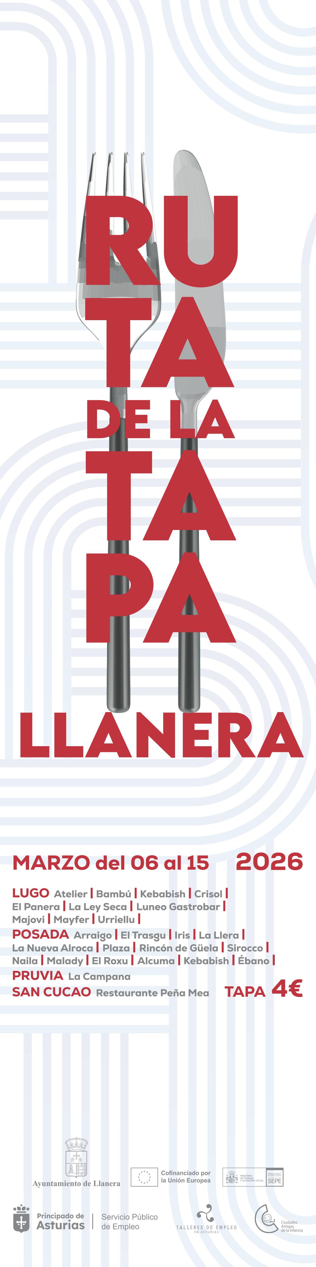 ruta tapas 2026 llanera lateral